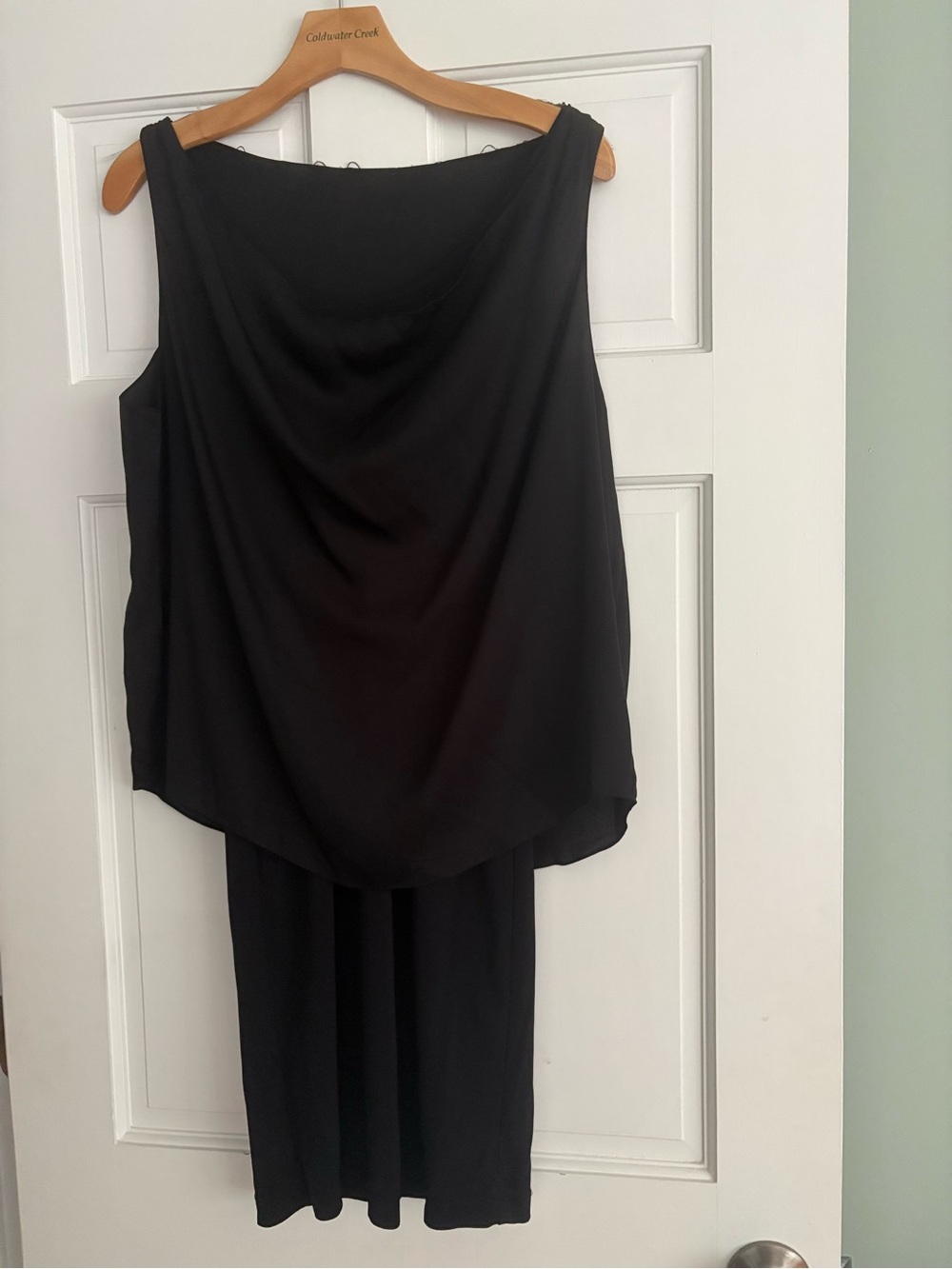 alice + olivia black silk overlay dress XS